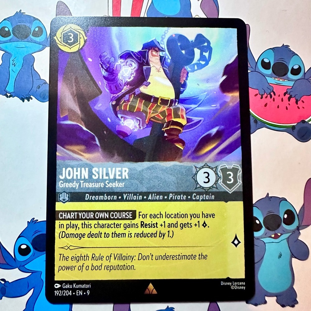 john silver 192/204 [treasure planet] - rare — disney lorcana: fabled